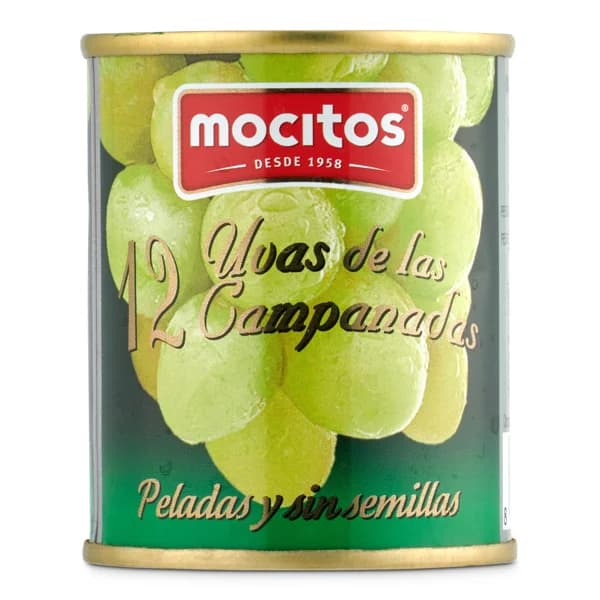 Uvas peladas y sin semillas Mocitos lata 50 g - 1 ud - Imagen del producto en Findit