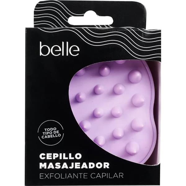 Cepillo masajeador cuero cabelludo BELLE, 1 ud - 1 ud - Imagen del producto en Findit