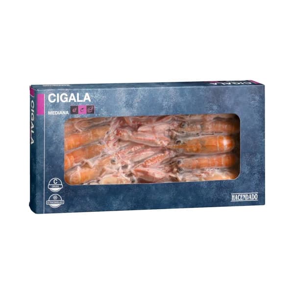 Cigala cruda mediana Hacendado ultracongelada - 0.34 kg - Imagen del producto en Findit