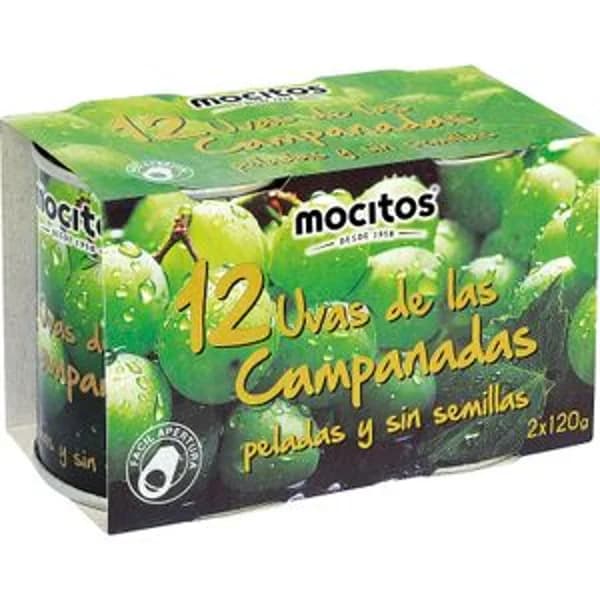 12 Uvas Campanadas Peladas y sin Semillas - 1 ud - Imagen del producto en Findit