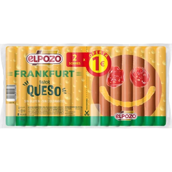 Salchicha Frankfurt Queso P-2 - 0.28 kg - Imagen del producto en Findit
