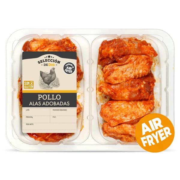 Alas adobadas de pollo Selección de Dia bandeja 450 g aprox. - 0.45 kg - Imagen del producto en Findit