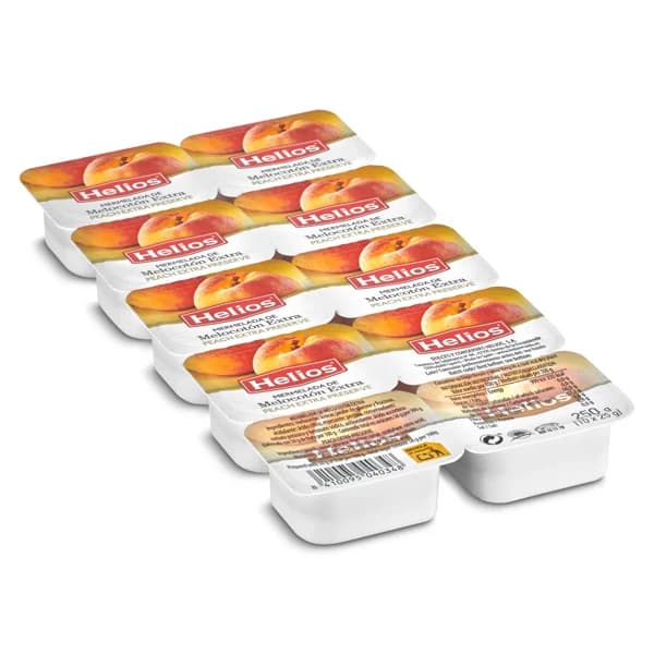 Mermelada de melocotón Helios pack 10 x 25 g - 0.25 kg - Imagen del producto en Findit