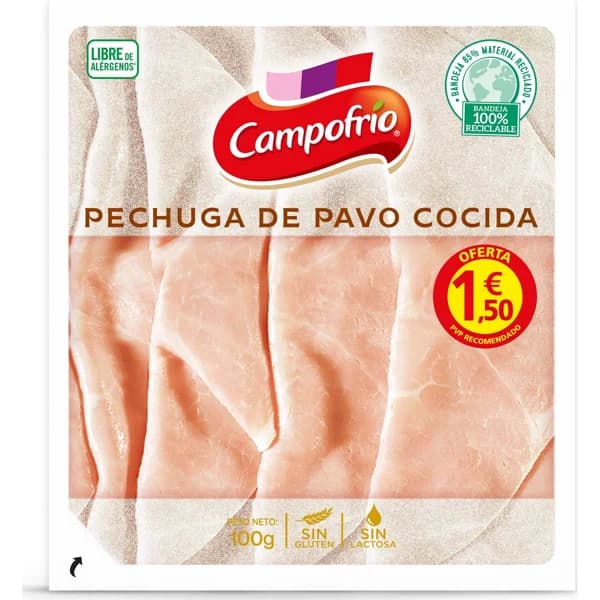 Pechuga de Pavo Lonchas - 0.1 kg - Imagen del producto en Findit