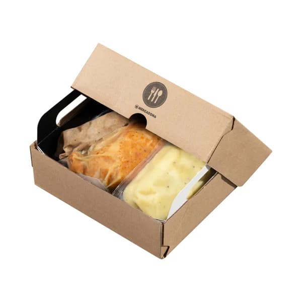 Muslo de pollo relleno Listo para Comer con salsa de trufa y puré de patata trufado  1-2 personas - 1 ud - Imagen del producto en Findit