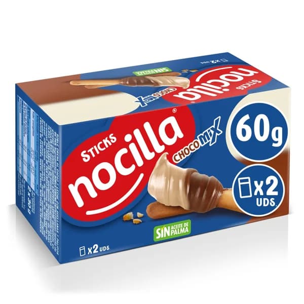 Crema de Cacao Dúo con Palitos de Galleta 2 x 30G - 0.04 kg - Imagen del producto en Findit