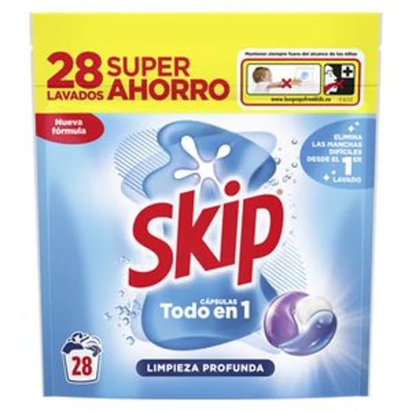 Detergente cápsulas limpieza profunda 28 lavados - 1 ud - Imagen del producto en Findit