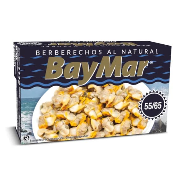 Berberechos al natural 55/65 piezas Baymar lata 63 g - 0.06 kg - Imagen del producto en Findit