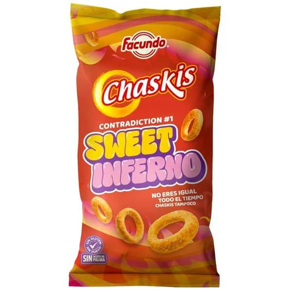 Chaskis de maíz sweet inferno FACUNDO, bolsa 50 g - 1 ud - Imagen del producto en Findit