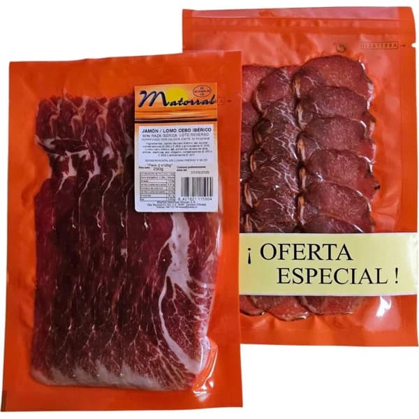 Jamón + lomo MATORRAL, pack 2x125 g - 1 ud - Imagen del producto en Findit