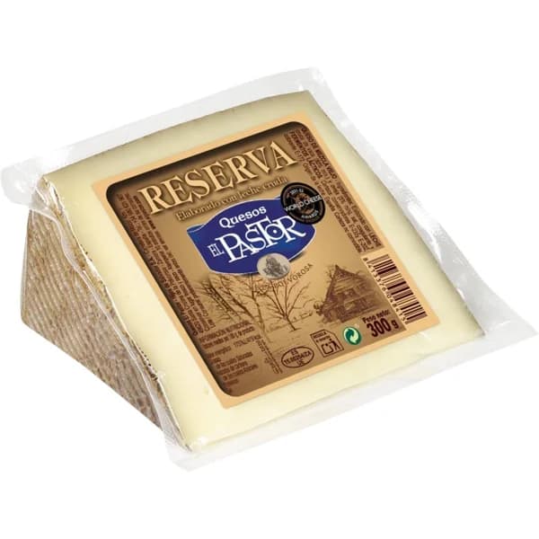 Queso reserva de leche cruda EL PASTOR, cuña 300 g - 1 ud - Imagen del producto en Findit