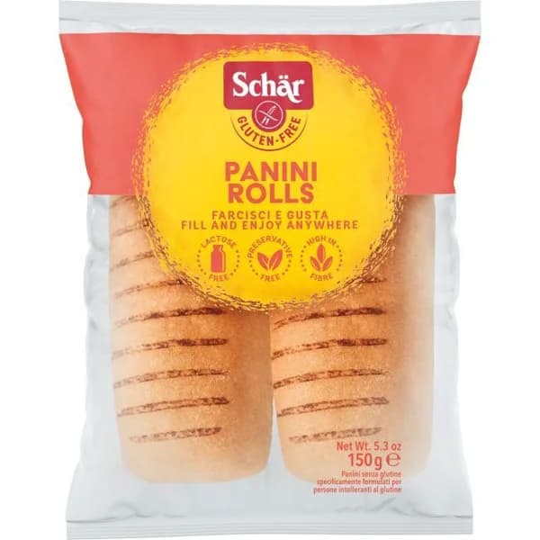 Panini rolls sin gluten SCHAR, paquete 150 g - 0.15 kg - Imagen del producto en Findit