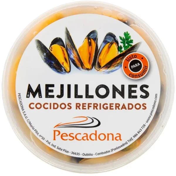Mejillón al natural PESCADONA, tarrina 150 g - 1 ud - Imagen del producto en Findit