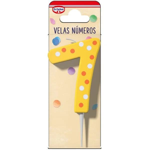 Vela Nº 7 DR. OETKER, pack 1 ud - 1 ud - Imagen del producto en Findit