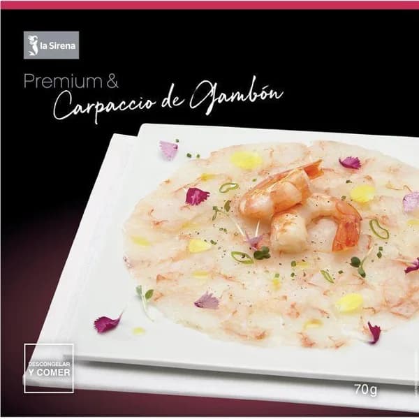 Carpaccio de gambón austral premium LA SIRENA, caja 70 g - 1 ud - Imagen del producto en Findit