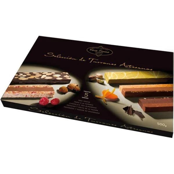 Surtido selección 5 turrones CASA ECEIZA, caja 500 g - 1 ud - Imagen del producto en Findit