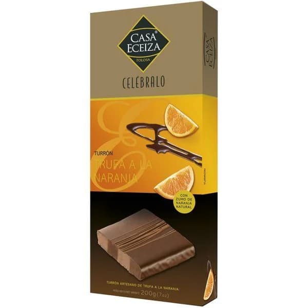 Turrón de naranja CASA ECEIZA, caja 200 g - 1 ud - Imagen del producto en Findit