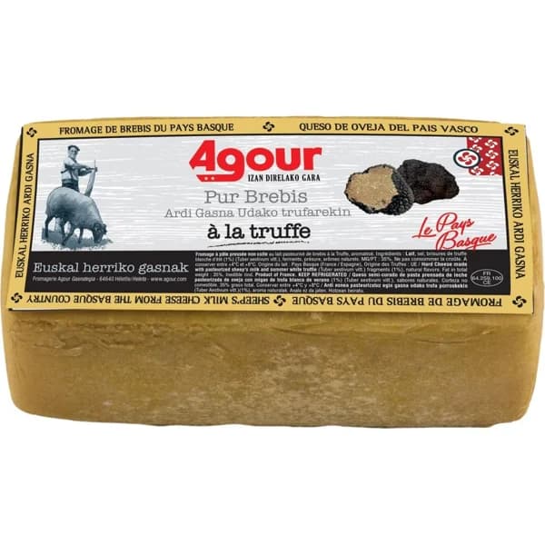 Queso Brique de oveja con trufa, AGOUR, al corte, compra mínima 100 g - 1 ud - Imagen del producto en Findit