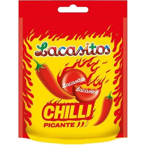 Grageas de chocolate chilli LACASITOS, bolsa 125 g - 0.13 kg - Imagen del producto en Findit