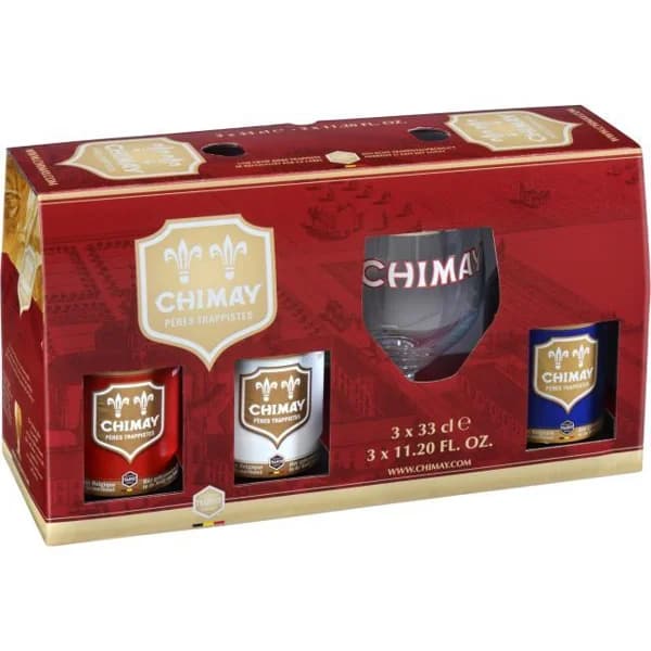 Cerveza CHIMAY, pack 3x33 cl + Copa - 1 ud - Imagen del producto en Findit