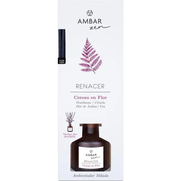 Ambientador mikado cerezo en flor AMBAR ZEN, pack 40 ml - 0.04 l - Imagen del producto en Findit
