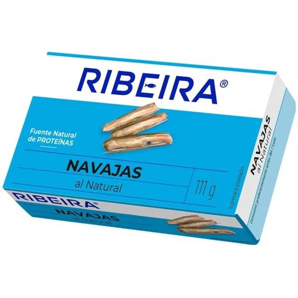Navajas al natural RIBEIRA, lata 63 g - 1 ud - Imagen del producto en Findit