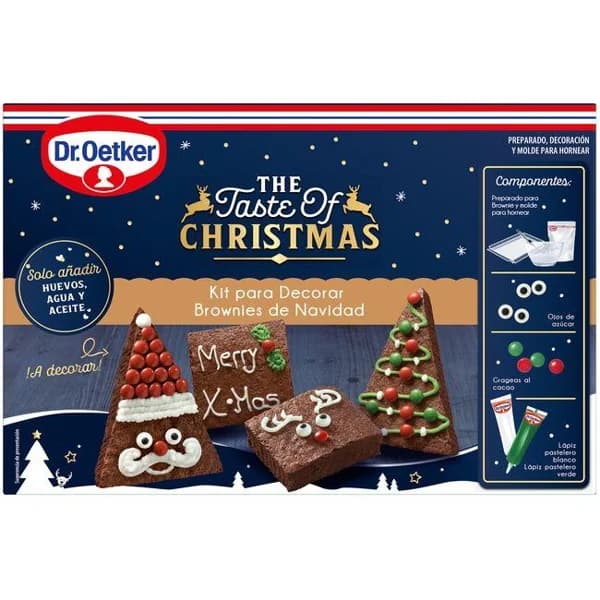 Kit decoración cookies brownies Navidad DR. OETKER, caja 513 g - 1 ud - Imagen del producto en Findit