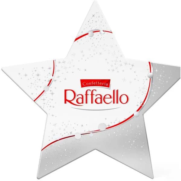 Bombón Estrella Colgable T14 RAFFAELLO, caja 140 g - 1 ud - Imagen del producto en Findit