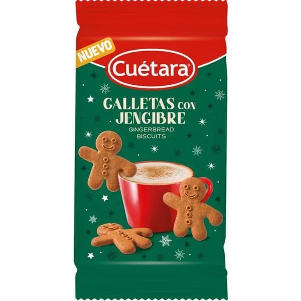 Galleta de jengibre CUÉTARA, paquete 95 g - 1 ud - Imagen del producto en Findit