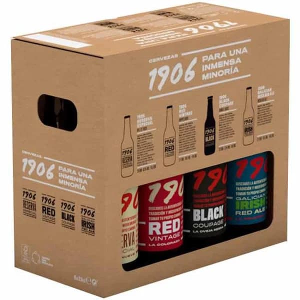 Cervezas variedades 1906, pack 8x33 cl - 1 ud - Imagen del producto en Findit