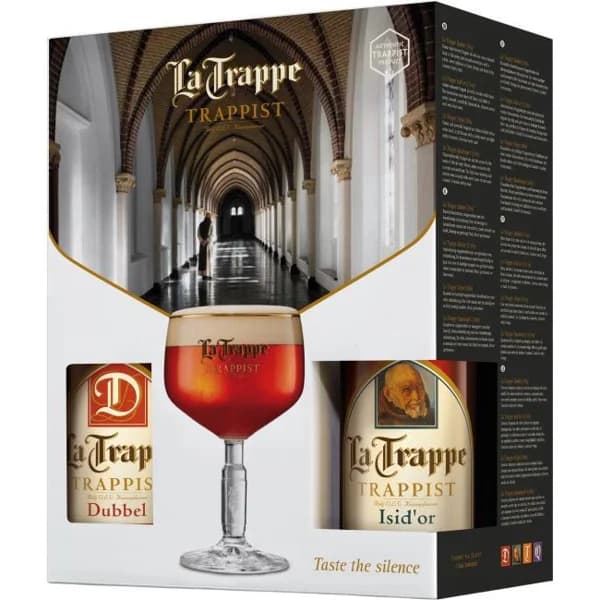 Cerveza holandesa LA TRAPPE, pack 4x50 cl + Copa - 1 ud - Imagen del producto en Findit