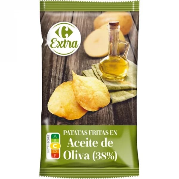 Patatas fritas en aceite de oliva Carrefour Extra 150 g. - 1 ud - Imagen del producto en Findit