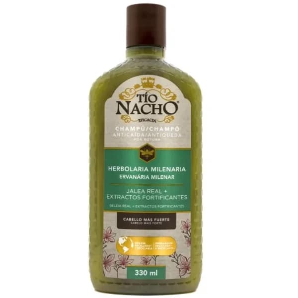 Champú anticaída herbolaria milenaria jalea real extractos fortificante Tío Nacho 330 ml. - 0.33 l - Imagen del producto en Findit