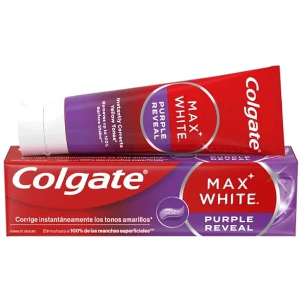 Dentífrico blanqueador purple reveal Max White Colgate 75 ml. - 0.08 l - Imagen del producto en Findit