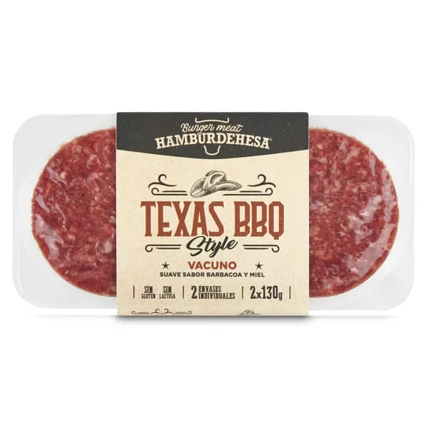 Burger de vacuno Texas BBQ Hamburdehesa bandeja 260 g - 1 ud - Imagen del producto en Findit