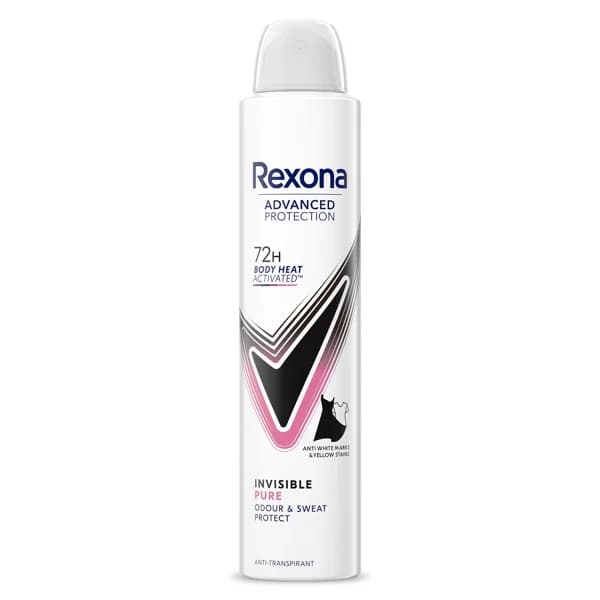 Desodorante invisible pure 72 h Rexona spray 200 ml - 0.2 l - Imagen del producto en Findit