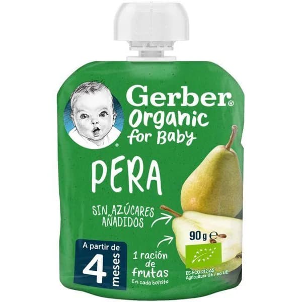 Bolsita de pera GERBER, doypack 90 g - 0.09 kg - Imagen del producto en Findit