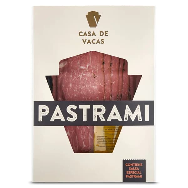 Pastrami con salsa de miel y mostaza Casa de vacas bandeja 145 g - 0.15 kg - Imagen del producto en Findit