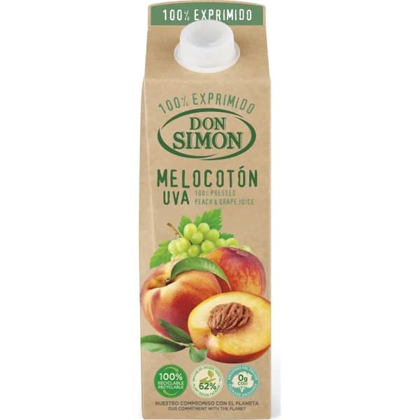 Zumo Melocotón Uva Exprimido - 1 l - Imagen del producto en Findit
