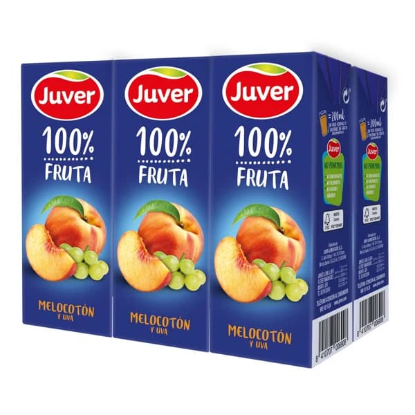 Zumo de Melocotón y Uva 6 x 200ML - 1.2 l - Imagen del producto en Findit