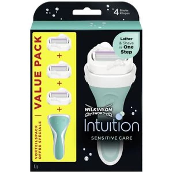 Maquinilla intuition sensitive + 3 recambios - 1 ud - Imagen del producto en Findit