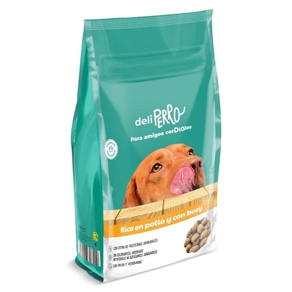 Alimento para perros con pollo y buey Deliperro de Dia bolsa 10 Kg - 9.99 kg - Imagen del producto en Findit