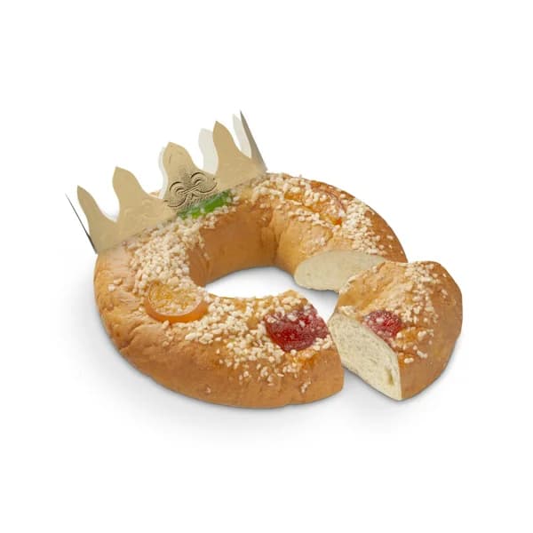 Roscón de Reyes sin relleno Hacendado sin gluten y sin lactosa - 1 ud - Imagen del producto en Findit