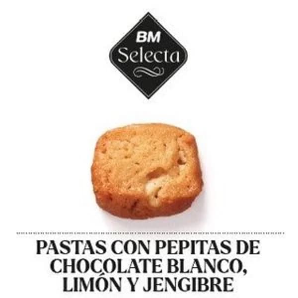 Pastas con chocolate blanco, limón y jengibre 180g - 0.18 kg - Imagen del producto en Findit