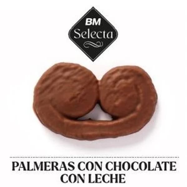 Palmeras con chocolate con leche 180 g - 0.18 kg - Imagen del producto en Findit