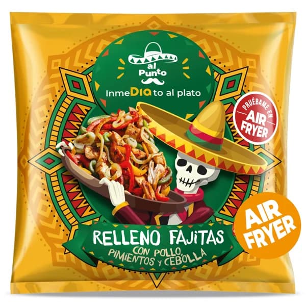 Relleno para fajitas con pollo, pimientos y cebolla Al Punto Dia bolsa 300 g - 0.3 kg - Imagen del producto en Findit