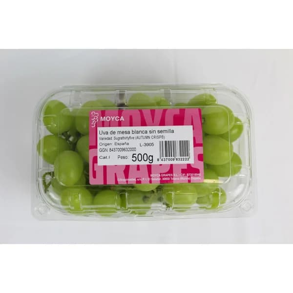 Uva Blanca sin Semilla 500G - 0.5 kg - Imagen del producto en Findit