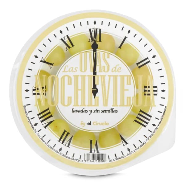 Uvas de nochevieja bandeja 55 g - 1 ud - Imagen del producto en Findit