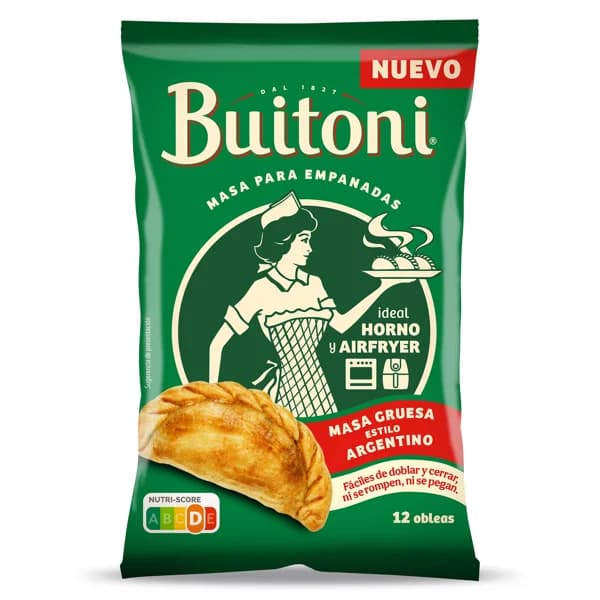Masa gruesa para empanadillas estilo argentino Buitoni bolsa 350 g - 0.35 kg - Imagen del producto en Findit