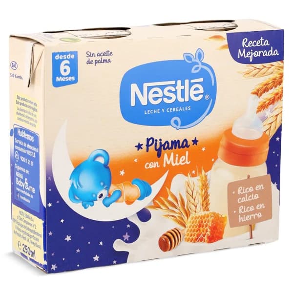 Papilla líquida 8 cereales con miel Nestlé caja 2 x 250 ml - 0.5 l - Imagen del producto en Findit